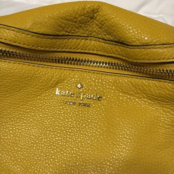 Kate Spade Jackson Leather Belt Bag Fanny Pack Gold Yarrow - Picture 3 of 6